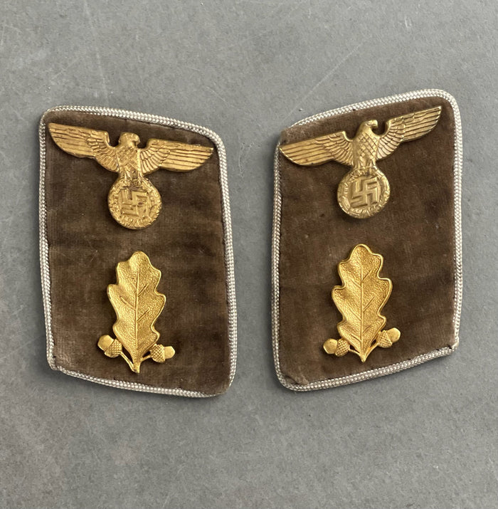 WW2 Tysk Matchende NSDAP Kravespejle. Venstre ørn er skiftet. Sjældne. Original.