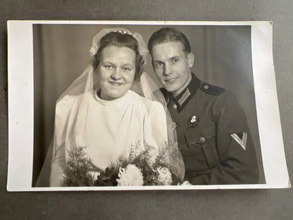WW2 Tysk Wehrmacht Foto-Postkort. Original.
