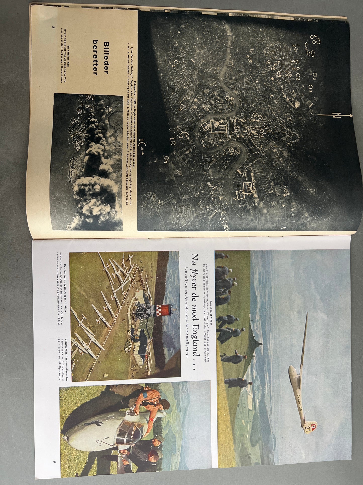 WW2 Tysk/Dansk Signal Blad. Original.