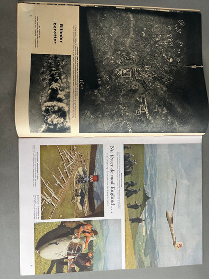 WW2 Tysk/Dansk Signal Blad. Original.