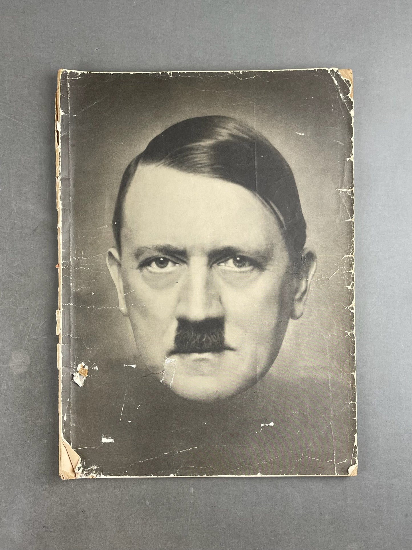 WW2 Tysk Stor Adolf Hitler Blad. A3 størrelse. Sjælden. Original.