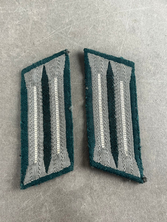WW2 Tysk Wehrmacht Kravespejle. Til kampuniformen. Har været påsyet. Original.