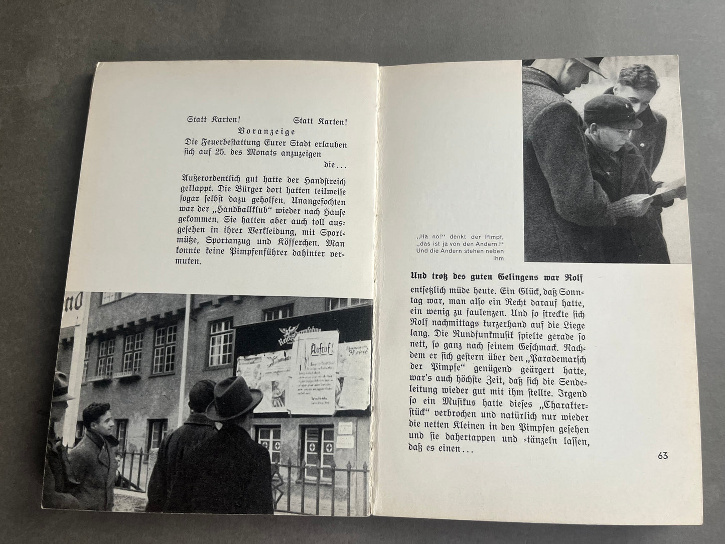 WW2 Tysk HJ Bog. Med Hilsen/Dedikation. Mange gode billeder. Original.