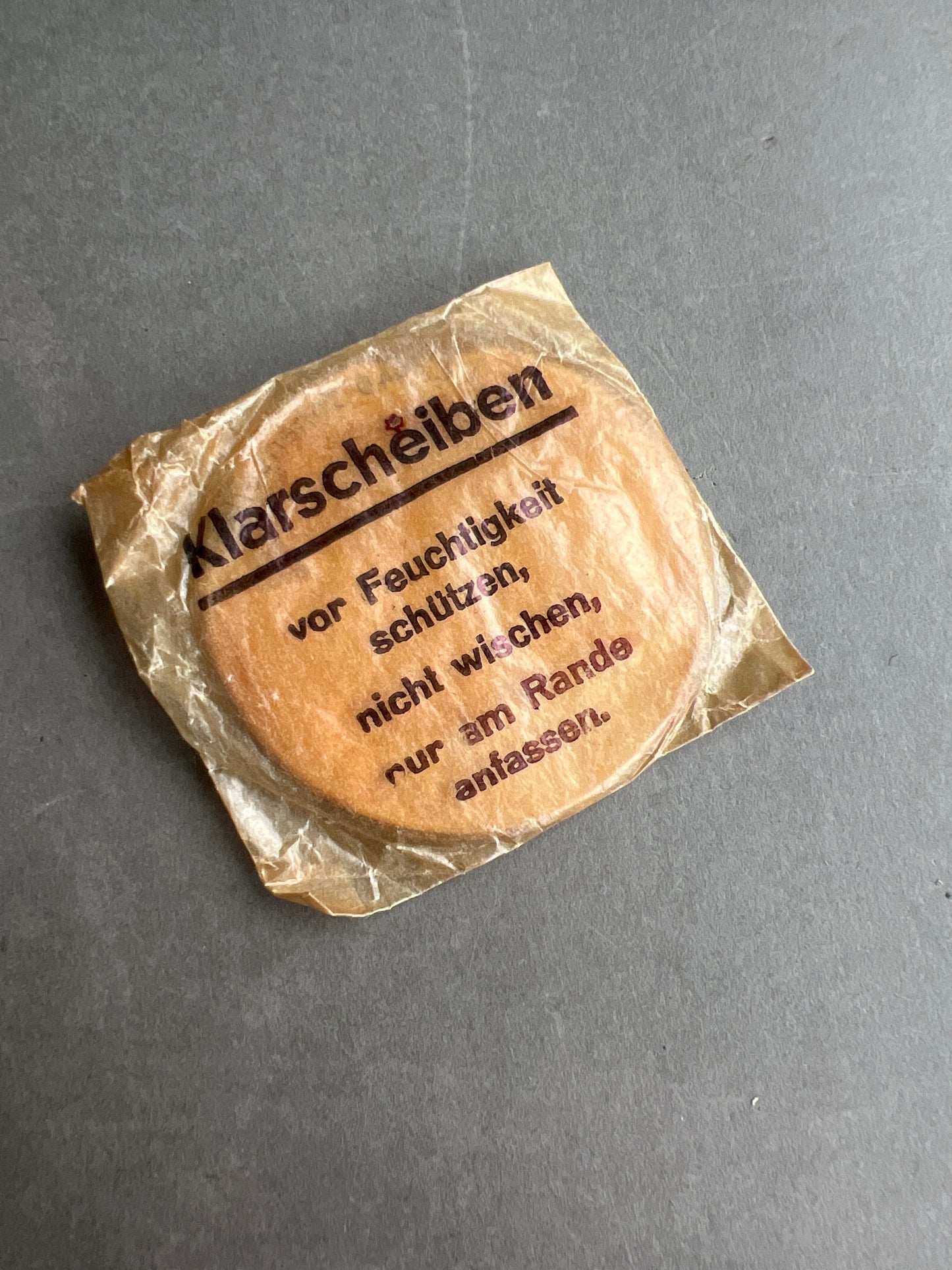 WW2 Tysk Ekstra Glas til Gasmasken. Original.