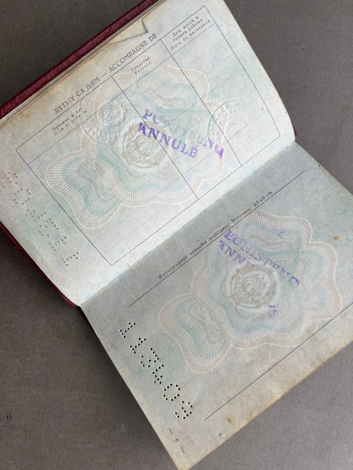 Østtysk DDR Jugoslavisk Pas. Original.