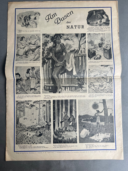 WW2 Tysk/Dansk "Kopenhagener Zeitung" Avis. Original. Tidlig Udgave fra 4. August 1940. Original.