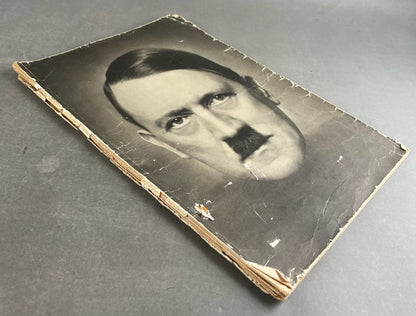 WW2 Tysk Stor Adolf Hitler Blad. A3 størrelse. Sjælden. Original.