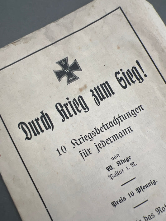 WW1 Tysk Hæfte. Original.