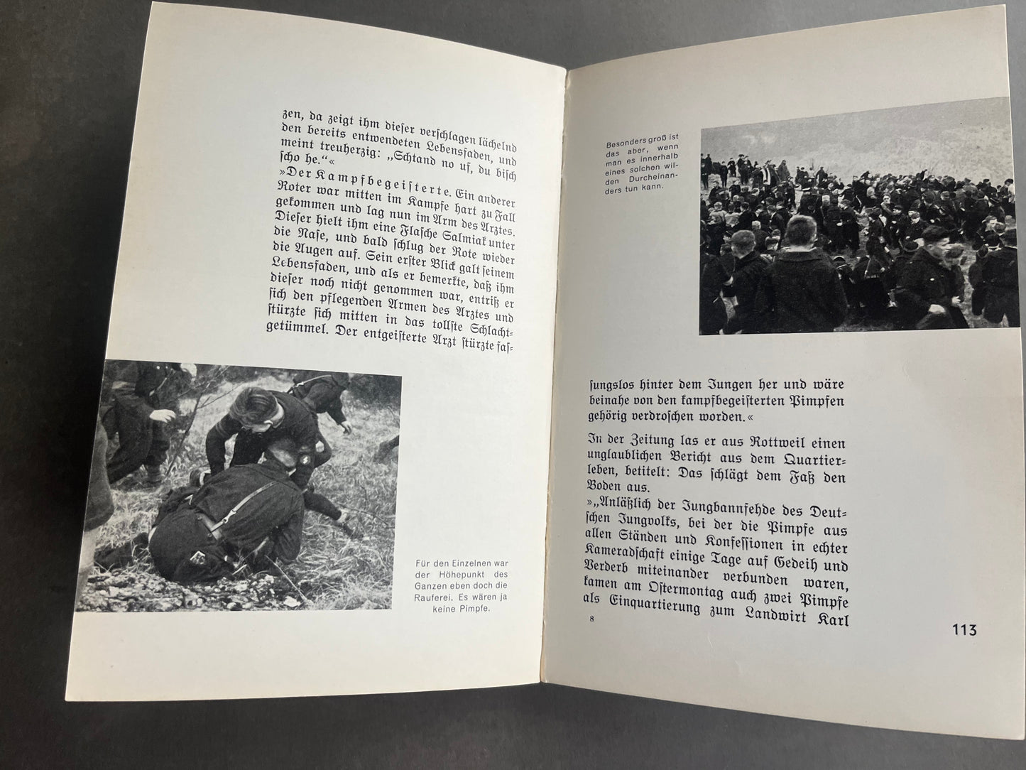 WW2 Tysk HJ Bog. Med Hilsen/Dedikation. Mange gode billeder. Original.