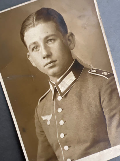 WW2 Tysk Wehrmacht Foto-Postkort. Original.