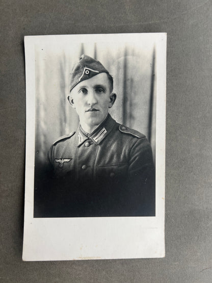 WW2 Tysk Wehrmacht Foto-Postkort. Original.