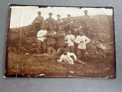 WW1 Tysk "Sanitäter" Frontfoto. Original.