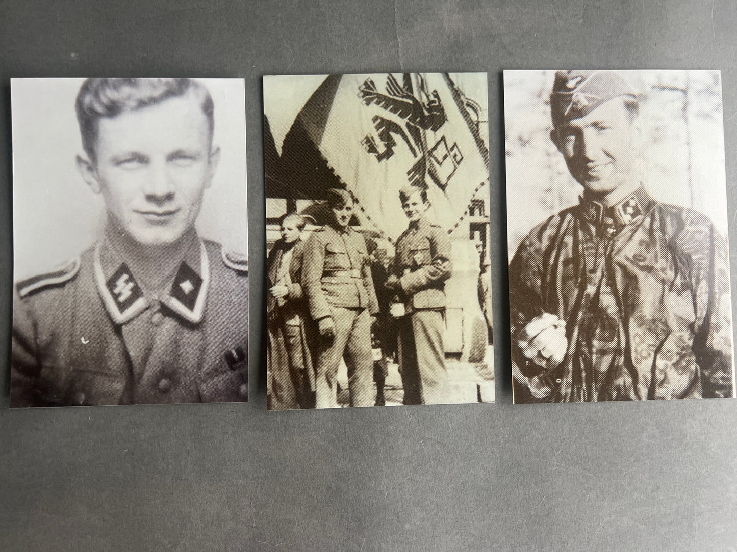 WW2 Tysk Waffen-SS Frivillige fra Belgien/Flandern. Ridderkors modtagere. Navne bagpå. Genoptryk.