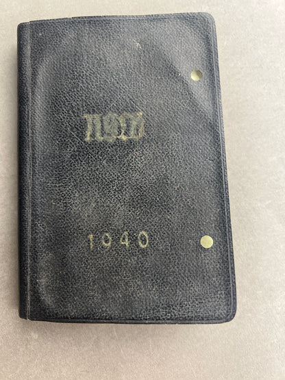 WW2 Tysk NSLB (NS-Lehrerbundes)Lommekalender fra 1940. Original.