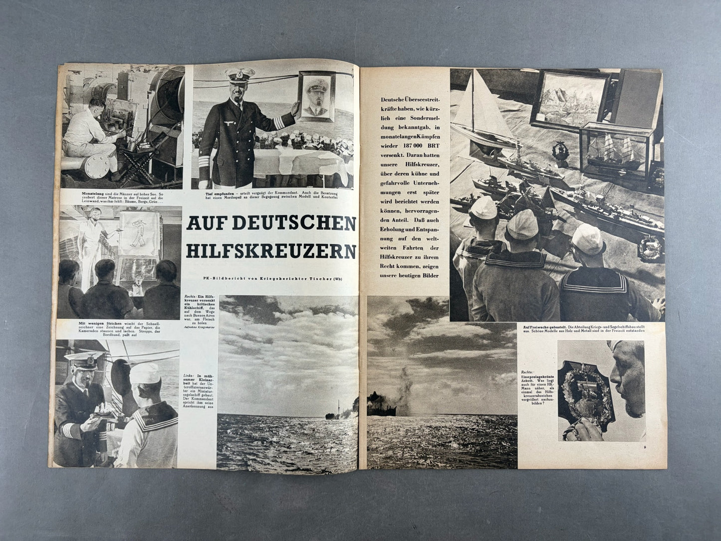 (Kopi) WW2 Tysk "Die Woche" Blad. Original.