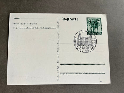 WW2 Tysk AH/NSDAP Postkort. Original.