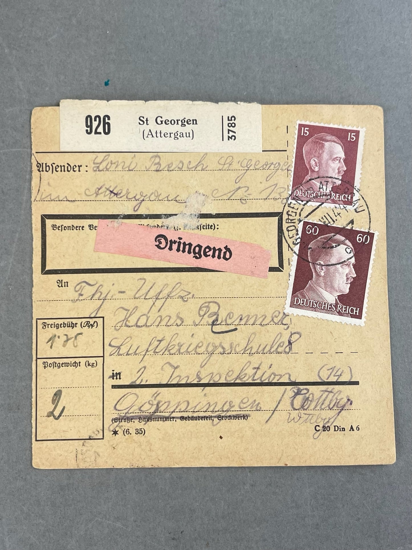 WW2 Frimærke. Original.