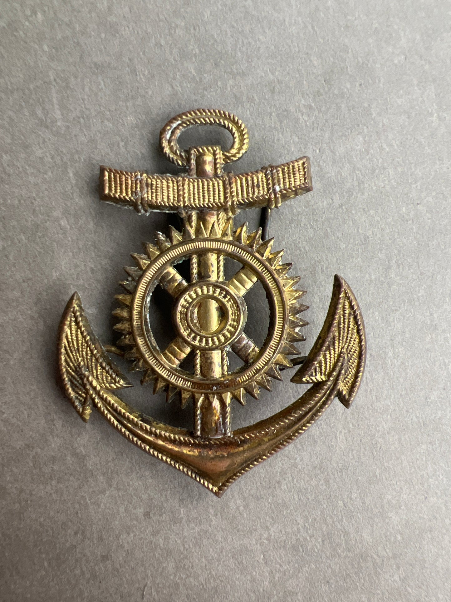 WW2 Tysk Kriegsmarine Metal insignia til specialist ærmemærke. Original.