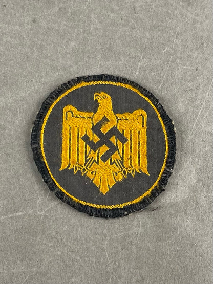 WW2 Tysk DRL Stofmærke. Har været påsyet. Original.