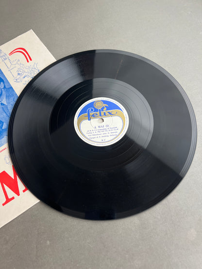 WW2 Dansk "4. Maj" Plade. Original.