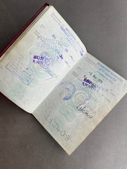 Østtysk DDR Jugoslavisk Pas. Original.