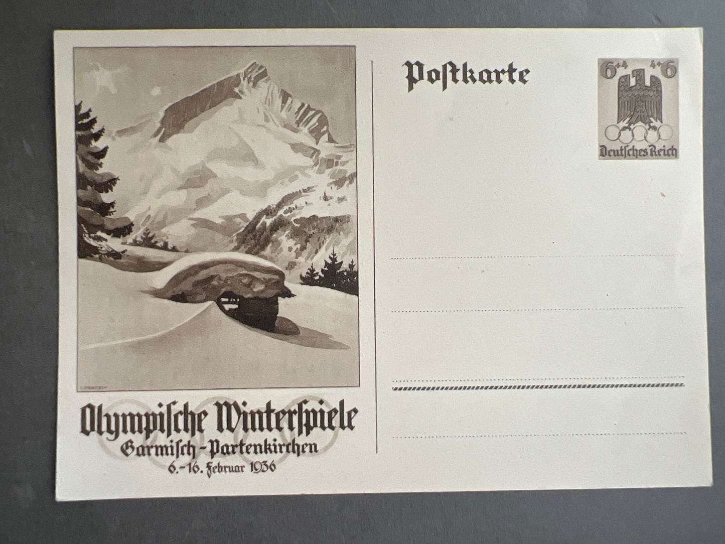 WW2 Tysk Postkort. Original.