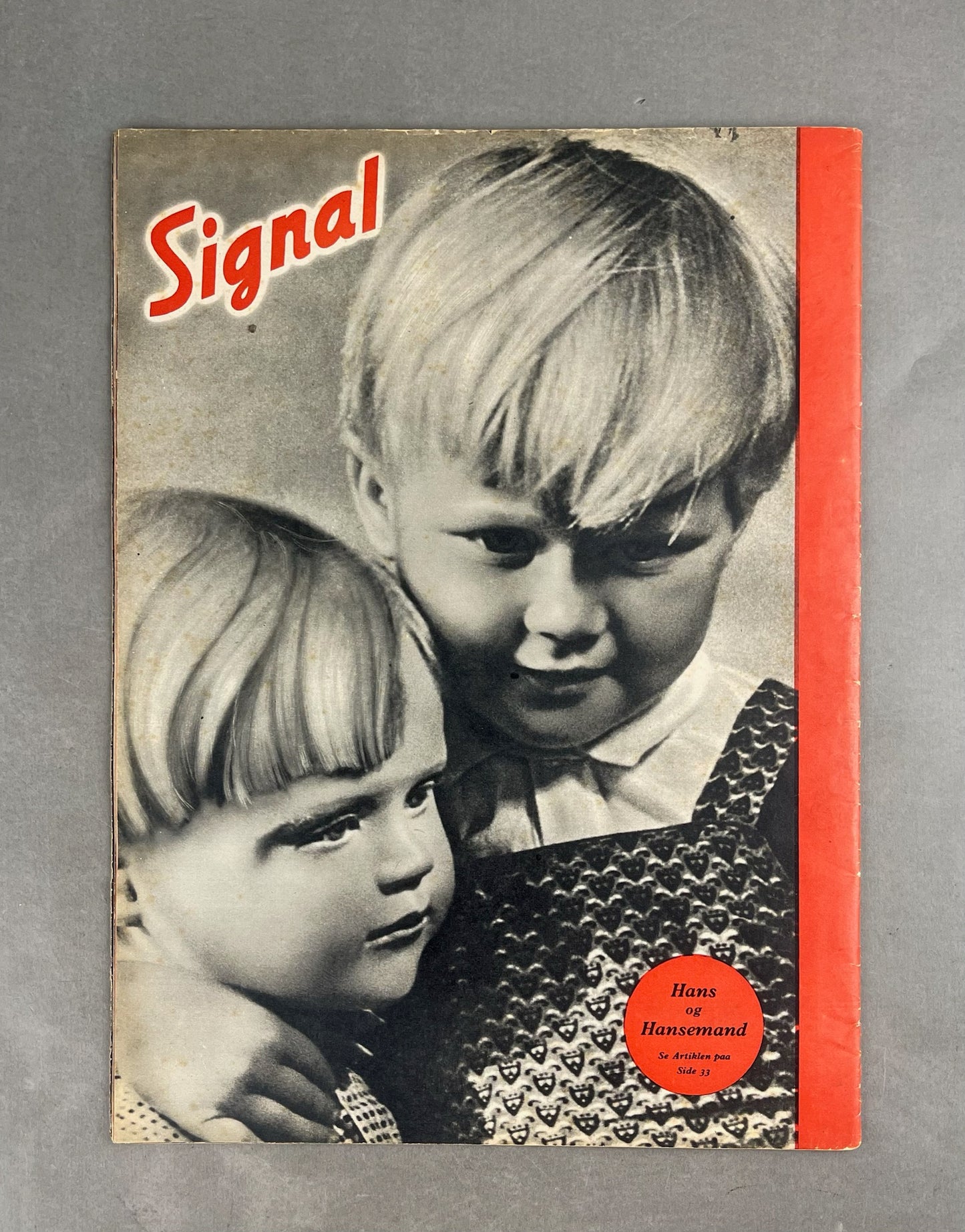 WW2 Tysk Signal Blad. Original.
