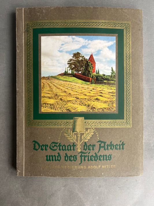 WW2 Tysk NSDAP/RAD "Cigaretten Album". Komplet med alle billeder. Gode billeder SS, SA, HJ, NSDAP mv. Original.