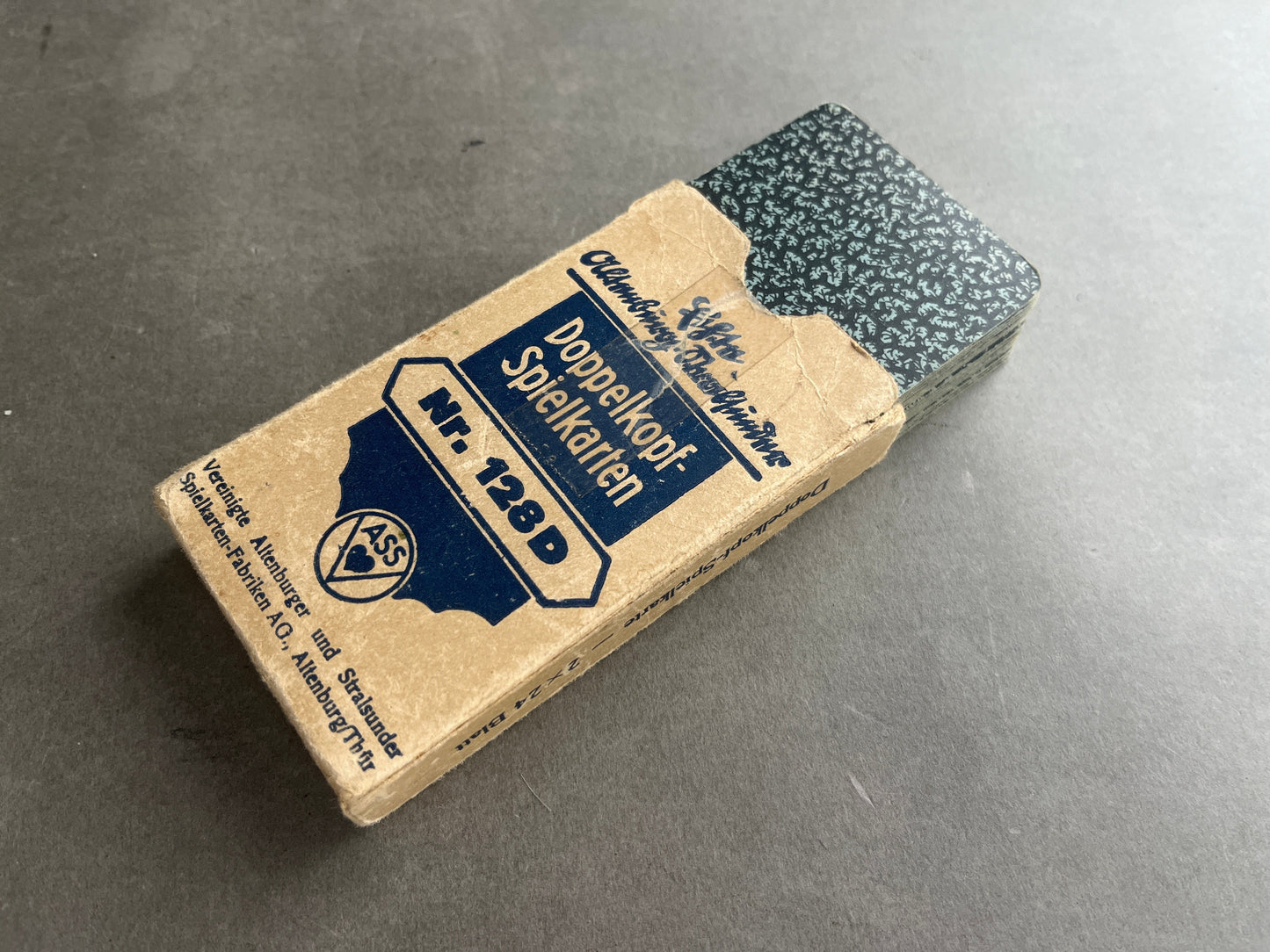 WW2 Tysk Heer Udleveret Spillekort. Original.