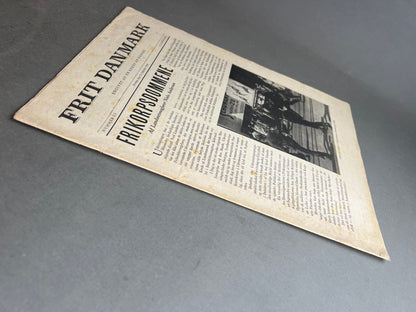 WW2 Dansk "Frit Danmark" fra 12. oktober 1945. Original.