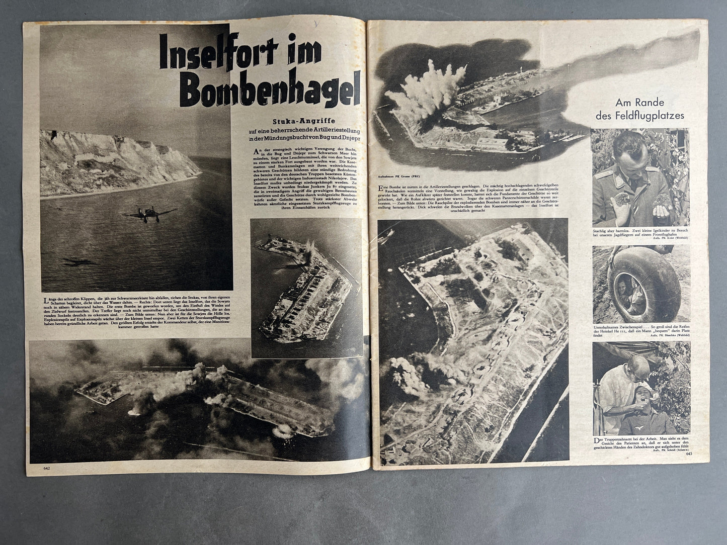 WW2 Tysk Luftwaffe "Der Adler" Blad. Original.