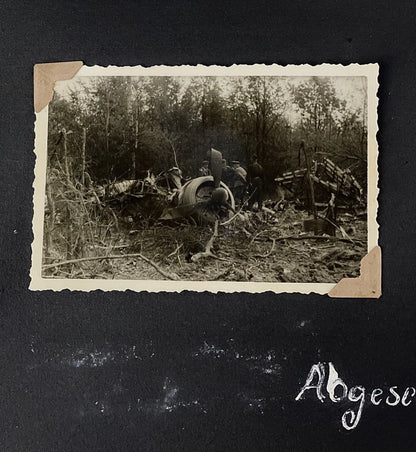 WW2 Tysk Wehrmacht Fotoalbum 1940'erne. MANGE(!) gode billeder fra felttoget i Frankrig. Original.