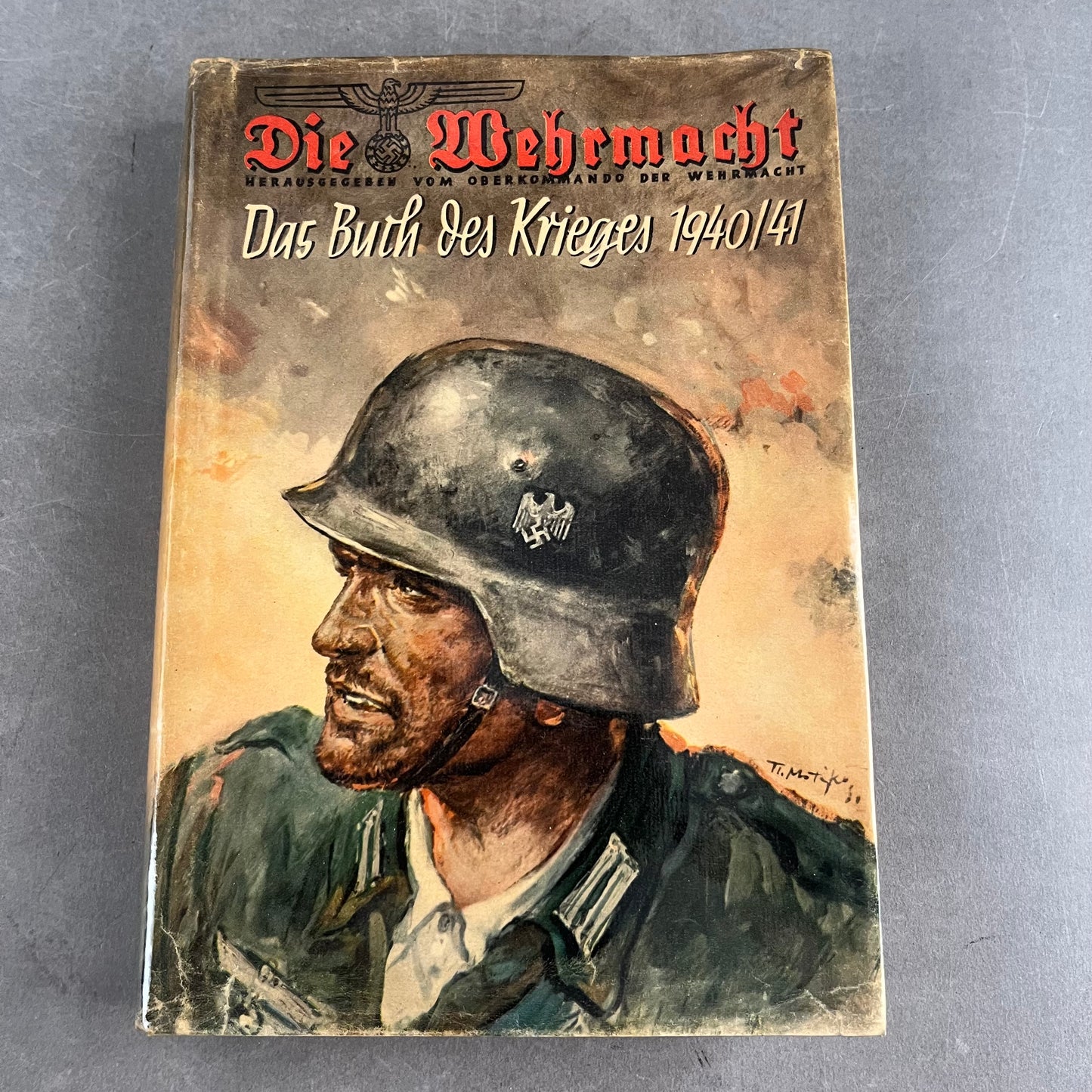 WW2 Tysk "Die Wehrmacht" Bog. Årgang 1941. Med omslag!. Original.