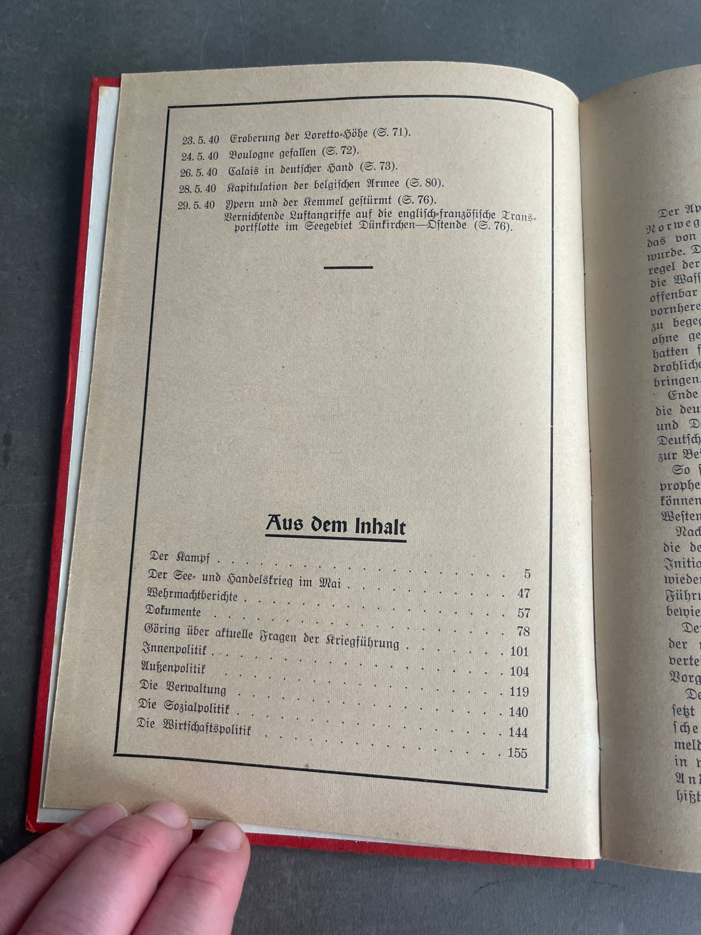 WW2 Tysk Bog "Deutschland im Kampf". Gode billeder. Original.