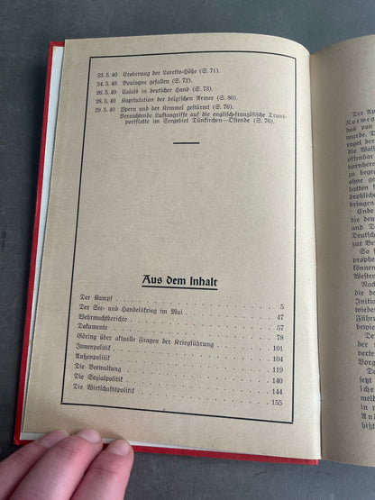 WW2 Tysk Bog "Deutschland im Kampf". Gode billeder. Original.