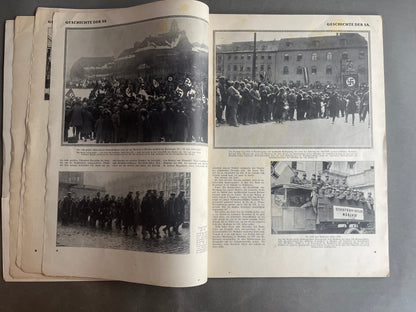 WW2 Tysk SA Blad. Stor A3 størrelse og 127 sider. Sjælden. Mange gode billeder. Original