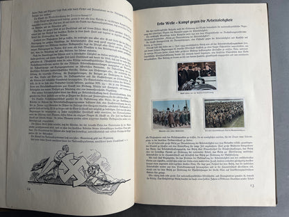 WW2 Tysk NSDAP/RAD "Cigaretten Album". Komplet med alle billeder. Gode billeder SS, SA, HJ, NSDAP mv. Original.