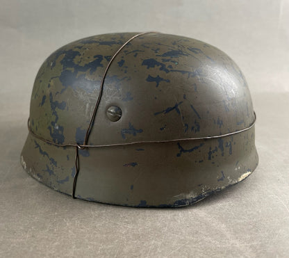 WW2 Tysk Luftwaffe Fallschirmjäger Hjelm. Veludført. Efterkrigs.