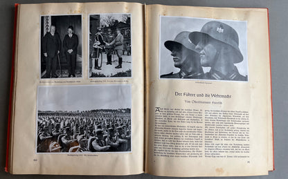 WW2 Tysk “Adolf Hitler” Cigaretten Album. Komplet med alle billeder! Original.