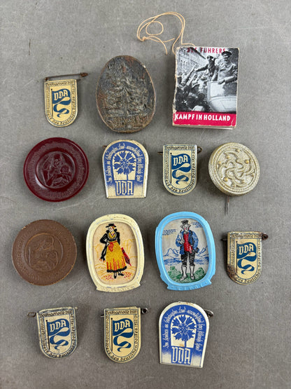 WW2 Tysk Blandet WHW Lot. Original.
