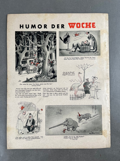 WW2 Tysk "Die Woche" Blad. Original.