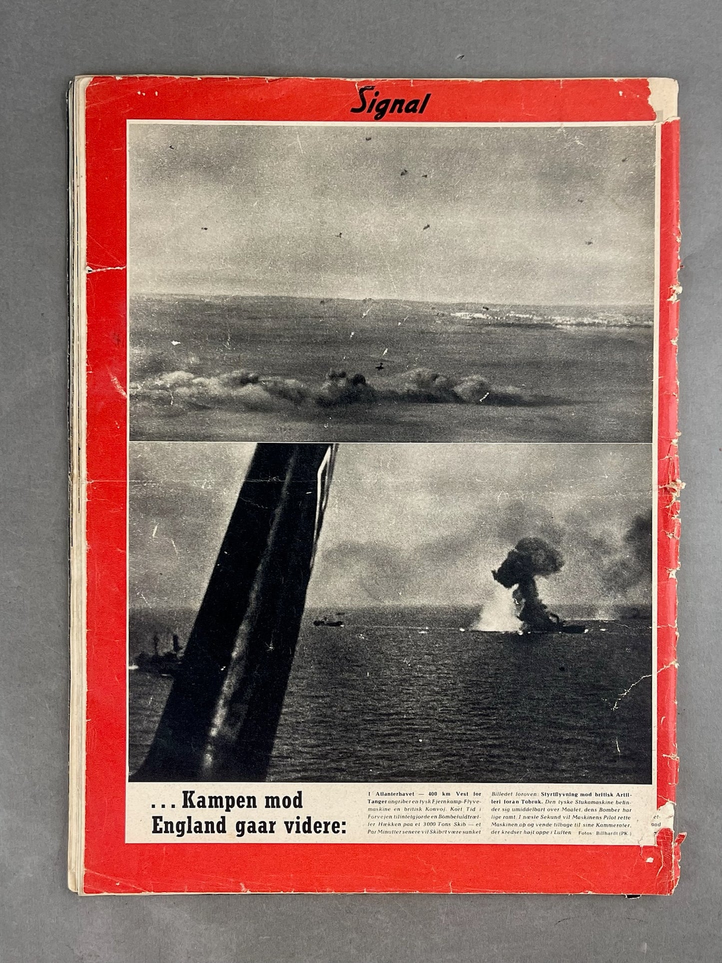 WW2 Tysk Signal Blad. Original.