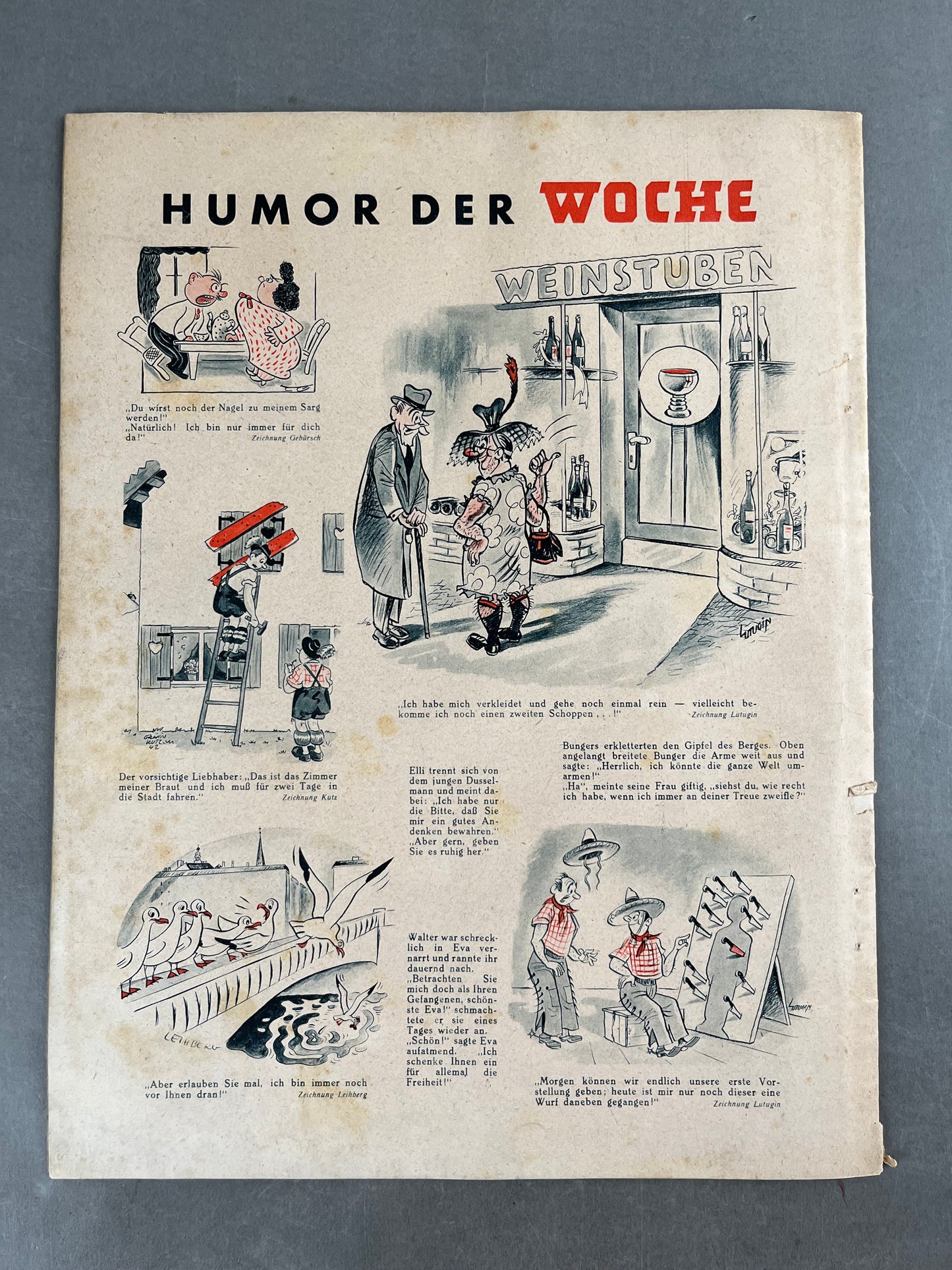 WW2 Tysk "Die Woche" Blad. Kriegsmarine Ubåd forside. Original.