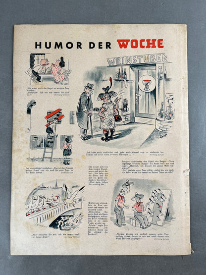 WW2 Tysk "Die Woche" Blad. Kriegsmarine Ubåd forside. Original.