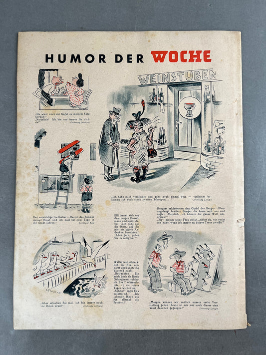 WW2 Tysk "Die Woche" Blad. Kriegsmarine Ubåd forside. Original.