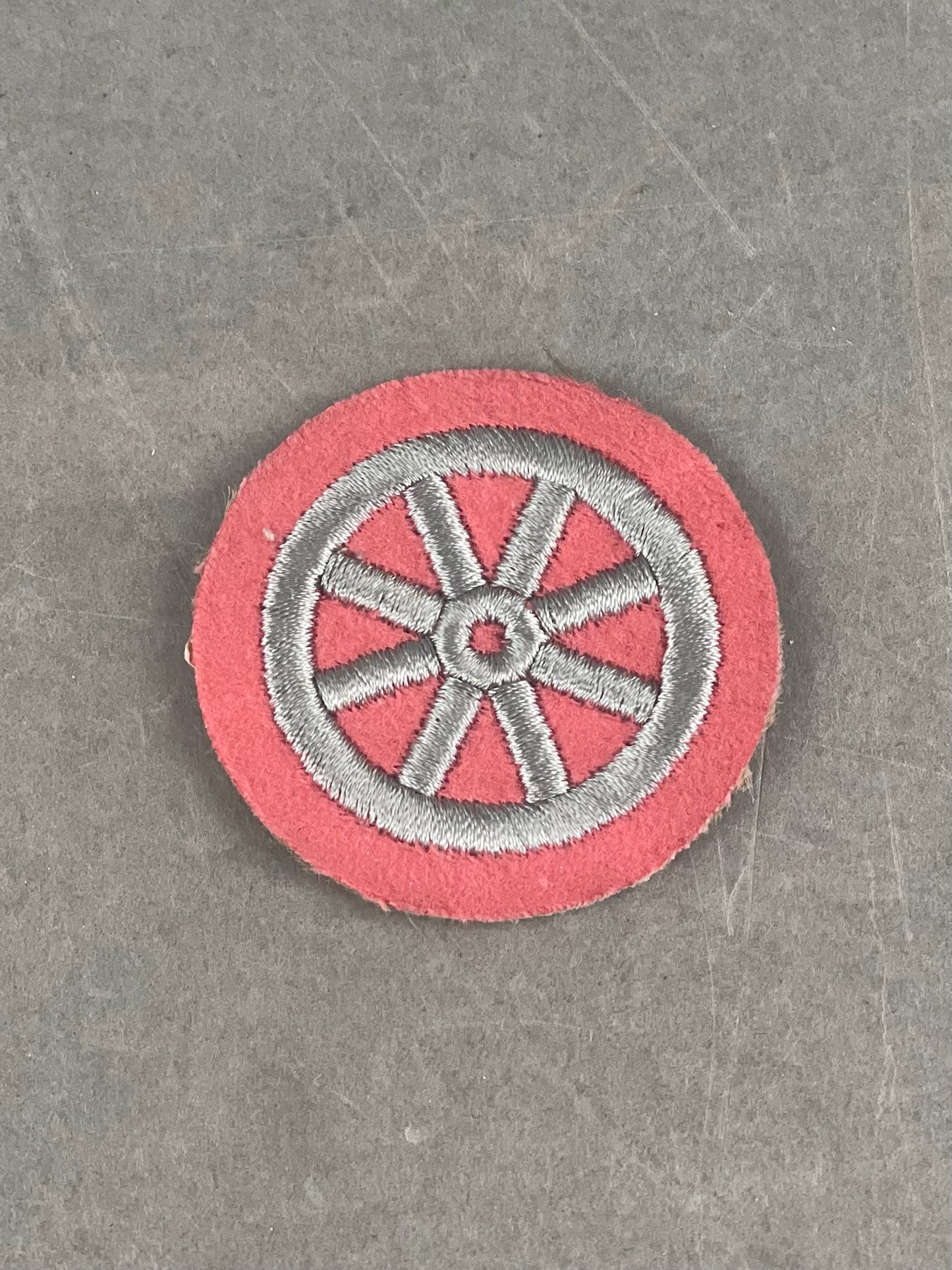 WW2 Tysk HJ Specialist Ærmemærke for motoriseret HJ. Med RZM-Mærkat. Sjælden. Original.