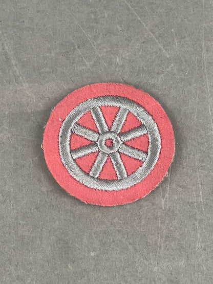 WW2 Tysk HJ Specialist Ærmemærke for motoriseret HJ. Med RZM-Mærkat. Sjælden. Original.