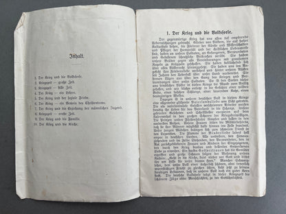 WW1 Tysk Hæfte. Original.