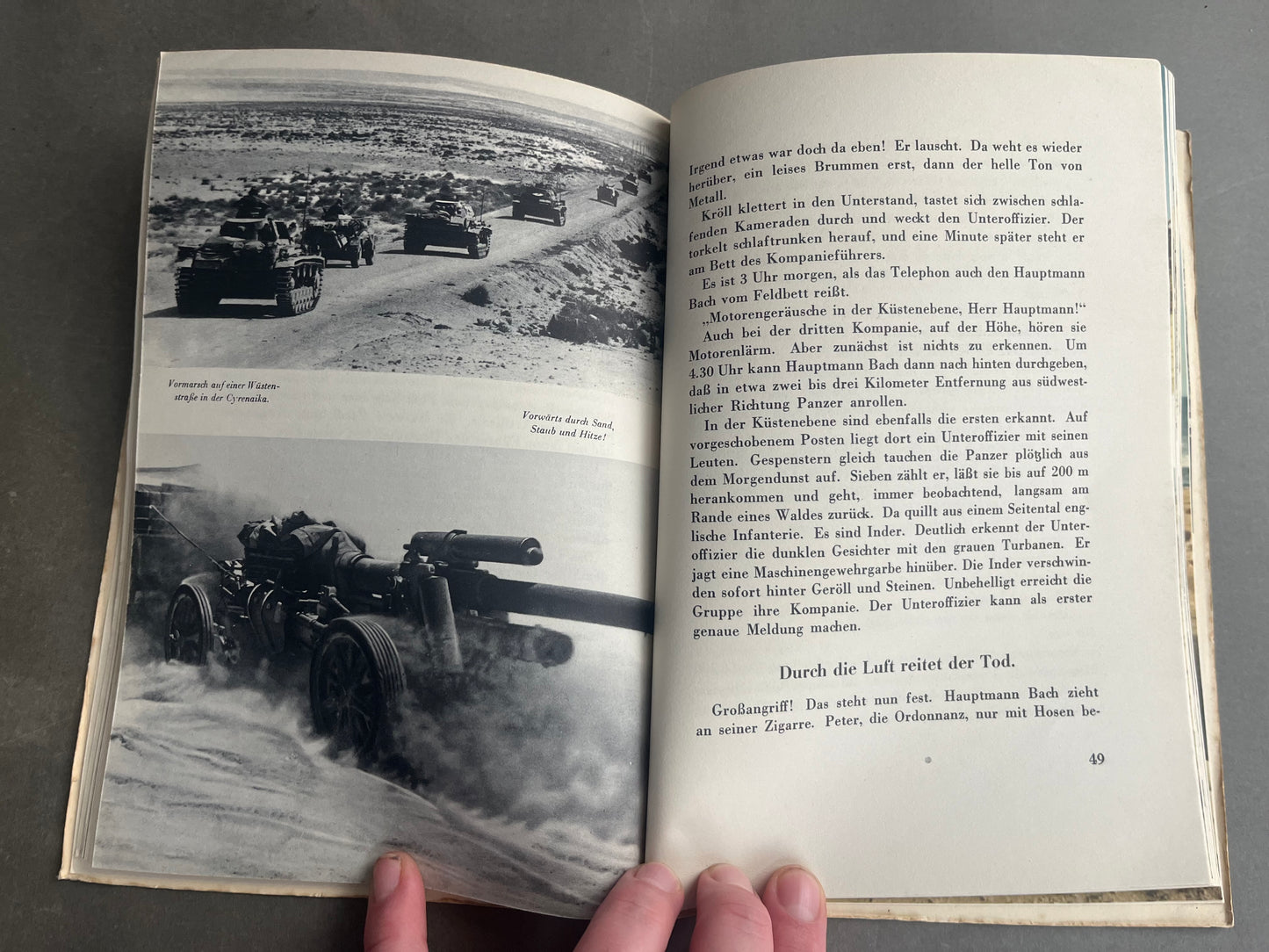 WW2 Tysk Bog om Afrikakorpset. Gode billeder i farve. Original.