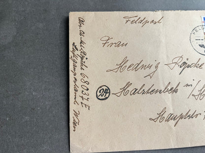 WW2 Tysk "Luftfeldpost" Kuvert. Original.